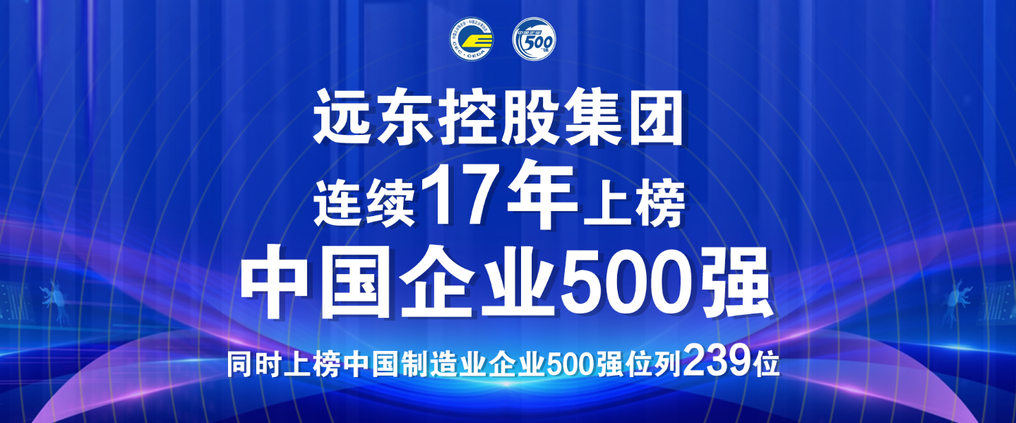 官宣！远东控股集团连续17年上榜中国企业500强